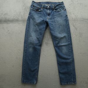 Levi's 569 Jeans Mens Size 32x34(32x33) Blue Loose Fit Stretch Denim Stained